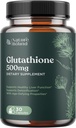 Glutatione ihon valkaisuun pillereitä miesten ja naisten - Pure GSH täydentää 500 mg luonnonmaitoa Thistle Extract Silymarin - antioksidantti tuki ALA - Boost Immuniteettiin Nature Bound