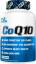 EVL High Imeytyminen CoQ10 100mg - Advanced antioksidantti Coenzyme Q10 täydentää terveyden aivot Tuki energian tuotanto ja terve ikääntyminen - CoQ10 Bioperine Health Supplement