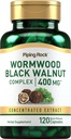 Piping Rock Wormwood Black Walnut kapselit 400 mg 