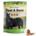 Silver Lining Yrtit Jalat ja luut Tuki Hevonen Supplement Powder Natural Jännet, nivelsiteet & Ympäröivät Kudoksia ja Kavio täydentää hevosille - Normaali Limbs Kierto Hevosenhoito tarvikkeet - 1 LB