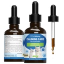 Lemmikkieläinten hyvinvointi Calming Care for Cats - Vet-Fet-Femarioral Support - Feline Stressi Tuki, Emotional Wellness - Ashwagandha & Holy Basil Adaptogen - kokonaisvaltainen Cat Supplement 2 oz (59ml)