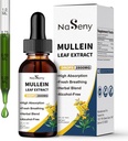 Mullein Drops for Lung Cleanse, Mullein Leaf Extract Liquid with klorofylli for Smokers, Herbal Liquid Drops Supplement for Hengityselimiä, Immuun (60ml)