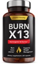Vitamiini Bounty Advanced Termogenic Fat Burner miehille & naisille - Pala X13 laihtuminen täydentää 13 Tehokkaita ainesosia - Aineenvaihdunta Booster, energia & ruokahalu ohjaus - 60 kapselia