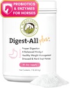 Whoulinen Lemmikki Organics Digest-All Plus: Horse Probiootit Powder - 1 Lb - Equine Probiootit ja Prebiootit kanssa Dgestive Enzymes - Equine Dgestive Supplements for Gas, Ummetus ja Gut Health