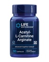Life Extension Acetyl- L-Carnitine Arginate, Advanced Brain & Nerve Health, Cellular Energy Support, Gluteeniton, ei-GMO, 90 kapselia