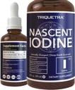 Nascent Jodi Supplement 400 Servings, Lasipullo, Vegan, 1800 mikrog - 600 mikrog per pudotus - puhdas, kirkas väri - tukee Kilpirauhasen terveys, energia, immuniteetti ja aineenvaihdunta (2 oz.)