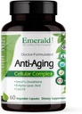 Emerald Labs Anti-Aging Cellular Complex - tukee terve ikääntyminen ja maksan terveys Setria L-Glutatione, CoQ10, R-Alpha Lipoic Acid, Resveratrol & More - 60 Vihanneskapselit (30-päivä tarjonta)