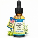 De La Cruz Ear Wax Remover ja Earwax Softener, 100% puhdas makea öljy korville, hellä ja luonnollinen korvaöljy - 1 Fl OZ