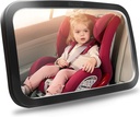 Shynerk Baby Car Mirror, Turva-auton istuin Mirror takapenkille Wide Crystal Clear View, Shatterproof, 360° Rotation, Crash Tested ja Certified
