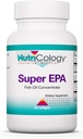 Nutricology Super EPA - Omega 3 Supplement, Fish Oil Concentrate, EPA, DHA, Omega 3 Rasvahapot, kestävästi peräisin Anchovies, Softgels - 60 Count