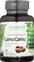 Emerald Labs Camu Camu - Kasviperäistä C-vitamiinia, bioflavonoideja, Aminohappoja ja B-vitamiinia - Gluteeniton, vegaaninen - 60 Vihanneskapselia (30 päivän toimitus)