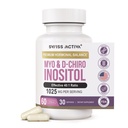 Sveitsin Activa+ Labs Myo Inositol Supplement & D-Chiro Inositol täydennysosa - Premium Hormoni Balance naisten & PCOS täydentää - Sääntele Menstrual Cycle - Munasarja Support - 30 päivää