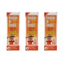 Emulsio de Escocia. Cod Liver Oil Dietary Supplement. A-, D-, E- ja B1-vitamiinia. 6.5 Fl.Oz / 192 ml. 3 kpl pakkaus