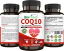 BioFinest CoQ10 Coenzyme Q10 100mg täydennysosa - Nopea vapautuminen Nopea imeytyminen - Immuuni-sydänenergian antioksidantti (120 kapselia)