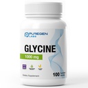 Puregen Labs Glysiini 1000 mg [High Potency] 100 Kasvissyöjä kapselit, edistää terveellistä unta ... Ei haitallisia lisäaineita...