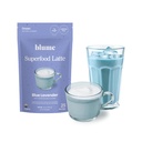 Blume Superfoods Latte - Blue Lavender Powder with Blue Spirulina and Coconut Milk, Kofeiiniton, Low-Sogar, Organic, Keto Friendly, Vegan, tukee unta ja tyyneyttä, Laventeli Latte- 25 Tarjoilut