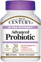 21th Century Ultra Potency Advanced Probiootti Kapselit 60 ea (Pack of 4)