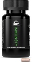 Sur Immunosupport Supplement C-vitamiini, Acerola Cherry, Turmeeric & Green Tea Extract - Optimaalinen puolustus wellness Regimen, antioksidantti Blend & Vegan Polyfenoli Supplement (120 kapselia)