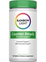 Rainbow Light Counter Attack Immuunituki, Ravintolisä tarjoaa immuuni tukea, kanssa C-vitamiinia, Sinkkiä ja 3 Kohdennettu Herbal Blends, Vegan ja Gluteeniton, 90 kreivi