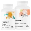 THORNE - Super EPA ja Red Jeast Rice & CoQ10 Bundle - tukee Cardiovascluar, nivelet, aivot, ja ihon terveys - 90-120 Tarjoilut