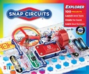 Snap Circuits Jr. SC-100 Electronics Exploration Kit, yli 100 projektia, Full Color Project Manual, 28 osat, STEM koulutus lelu lapsille 8 +