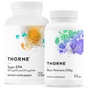 THORNE - Wellness Essentials Bundle - Omega-3 & Multivitamiini Combo - Super EPA & Perusravinteet 2/päivä - 30 Tarjoilut