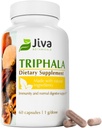 Jiva Botanicals Triphala Supplement - Triphala Kapselit Valmistettu Amalaki, Bibhitaki ja Haritaki Powder Normal Ruoansulatuskanavan ja normaalin immuunijärjestelmän - 60 kapselia