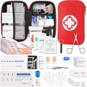 Mini Matkailu Ensiapupakkaus, Hätäpakkaus 201PCS Ensiaputarvikkeet ja vedenpitävä kompakti laukku, Survival Medical Kit koti Autotoimisto Retkeily