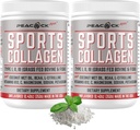 Sports Collagen Powder, 12.42 oz, 2. pakkaus - Naudan- ja villin kalan hydrolysoitu tyyppi I, II, III Multi Kollageeni Peptides, makuamaton proteiinijauhe BCAA:lla, magnesiumilla ja elektrolyyteillä