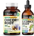 BIO KRAUTER chicory juuri 100 kapselia & lakiiri juuriväri 4 Fl. Oz.