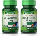 Luonnon Totuus Melatoniini 12 mg, Natural Berry Flavor, 60 kreivi, Multi (Pakkaus 2)