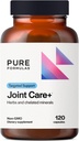 PureFormulas Joint Care + - Premium Joint Support Supplement Hyaluronic Acid, Glukosamiini, MSM, Green Lipped Mussel, Turmeric & More - ei-GMO Formula aikuisille (120 kapselia)