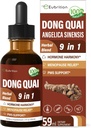 Herbal Tincture, uute Dong Quai, Hormoni Harmony, Menopause Relief & PMS Support. 6 oz-(Apple Flavor)
