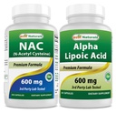 Best Naturals NAC 600 mg & Alfa Lipoic Acid 600 mg