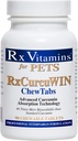 Rx Vitamiinit CurcuWIN Curcumin lemmikeille - kissan immuuni tuki - koiran digestiivinen tuki - 90 lla