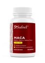 Safrel Organic Maca Root Musta, punainen, keltainen 1900 MG per tarjoilu - 120 Vegan kapselit Perulainen Maca Root Liivate 100% puhdas ei-GMO tukee Lisääntymisterveys luonnollinen energia