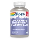SOLARAY Glukosamiinikrondroitiini Hyaluronihappo, terve luu ja Joint Support Plus C-vitamiinin tehostettua imeytymistä, Lab vahvistettu, 60 päivän takuu, 60 tarjoilua, 180 VegCaps