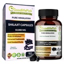 Himalajan Shilajit-kapselit. Maximum Strength Natural Shilajit Rich in trace Mineral & Fulvic Acid. Korkeusmittari. Vegaani nonGMO 90ct. Poistettu perinteisesti Ei Stearate Ei riisijauhoja