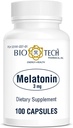 Bio-Tech Pharmacal Melatoniini (3 mg, 100 kapselia)