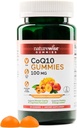 NatureWise CoQ10 Gummies 100mg - Peach Mango Flavor - Supplement for Heart Health & Antioxidantti Activity - Pektiinipohjainen, Vegaani, soija ja gluteeniton, ei-GMO - 60 Count[1-Kuukausi tarjonta]