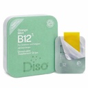 DISO - B12-vitamiini - Nopeasti liukenevat suun nauhat, Väsymys ja väsymys, Orange Mint Flavor, Vegan, Sokeriton, Maksimi-imukyky, Gluteeniton, erikseen kääritty, 30 liukenevat nauhat