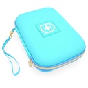 CASEMATIX 8" Turkoosi Astma Inhalaattori tapauksessa Travel Fits Spacer, Naamio ja tarvikkeet, sisältää vain tapauksessa