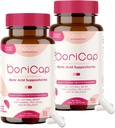 BoriCap - Boric Acid Suppositories for Women - 600 mg - Vaginal Health & Balance, kutina - Natural Relief - Feminine Care - Feminine Hygienia Tuotteet - Valmistettu Yhdysvalloissa Heale - 90 kapselia