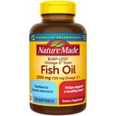 Luonto Made Burp- Less Fish Oil 1200 mg Yksi per päivä, 120 Softgels, Fish Oil Omega 3 täydennysosa sydänterveys