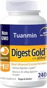 Digest Gold + ATPro Enzyme täydennysosa - Maximum Strength Formula Ruoansulatus - tukee digestio suuria aterioita, auttaa vähentämään turvotusta ja kaasua, 240 kapselia