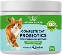 Complete Cat Probiootit Prebiootit & Enzymes Jackson Galaxy - Digestion Tuki, Immuuni Tuki Ruokavalio Supplement - Valmistettu Yhdysvalloissa