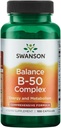 Swanson B-50 Complex - vitamiini täydentää edistää energiaa ja aineenvaihdunta tukea - voi tukea sydämen terveys, muisti & tuki - (100 kapselia)
