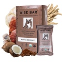 Viisas baari Adaptogen Mushroom Nutrition Bars with Reishi, Lions Mane & Ashwagandha, Organic Vegan & Gluteenittomat Välipalat Natural Focus, Energy & Immuniteetti tuki, Mocha Coconut Flavor, 12 kreivi