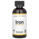 Kalifornia Gold Nutrition Iron, as Ferrous Bisglysinaatti Kelaatti ja Keltainen Dock Root, 4 fl oz (118 ml)