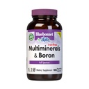Bluebonnet Multi Minerals Supplement Plus Boron kelated Magnesium Kalium Kupari Selenium Mangaani Kromi & Sinkki Complex naisille ja miehille - Ei rautaa, ei GMO:ita, gluteeniton - 180 kasvikapselia